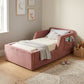 Elyssia Upholstered Daybed Frame with Side Storage Pocket Grandeur Furnishings