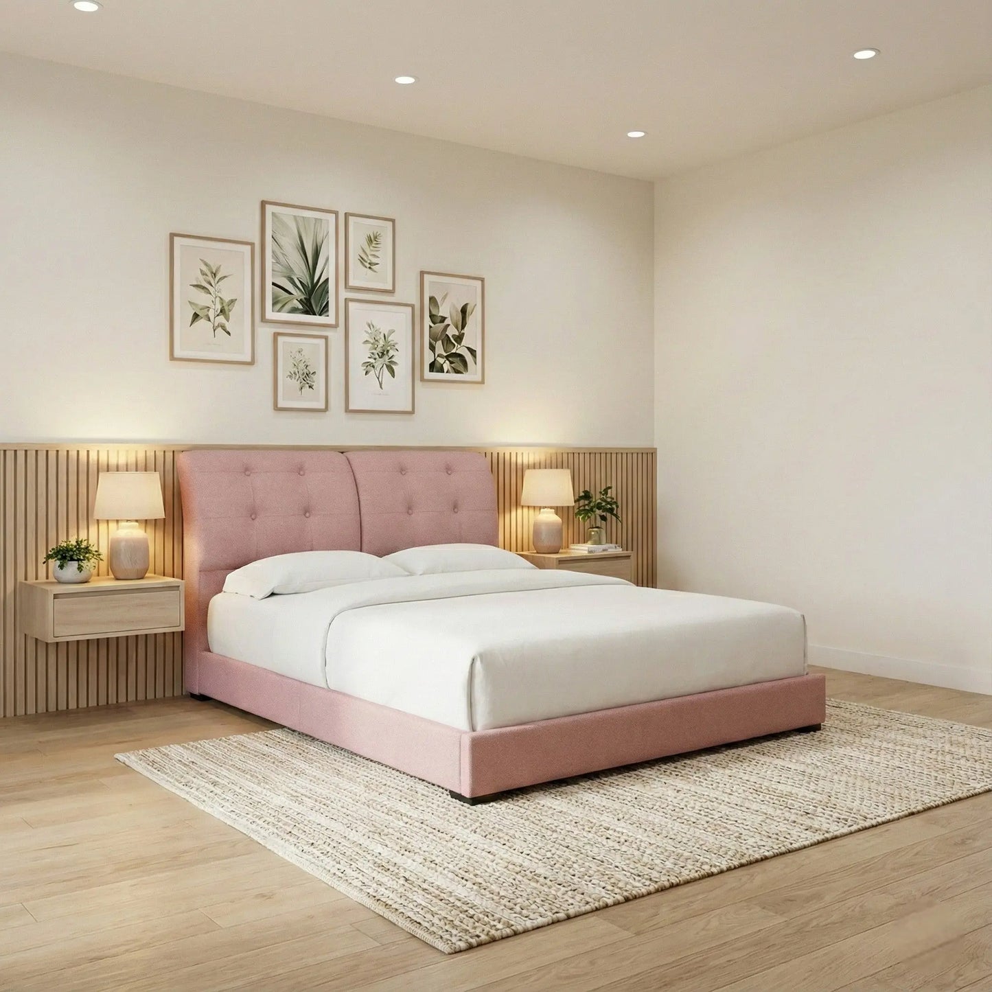 Vellure Designer Divan Bed with High Back Split Tufted Headboard Grandeur Furnishings