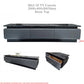 Lunaris Luxury TV Console | Premium Stone Top TV Cabinet | Modern Grey Living Room Stand with 3 Drawers Grandeur Furnishings