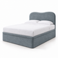 Fiora Curved Headboard Fabric Storage Bed Frame