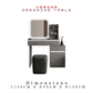 Verona Grey Dressing Table Set with LED Mirror, Shelves & Stool Grandeur Furnishings