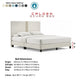 Calden Divan Bed Frame - Modern Fabric Upholstery with Two-Tone Headboard Design Grandeur Furnishings