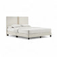 Calden Divan Bed Frame - Modern Fabric Upholstery with Two-Tone Headboard Design Grandeur Furnishings
