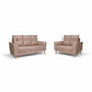KOVA Premium Fabric Sofa | Modern Living Room Couch & L-Shape Stool Set