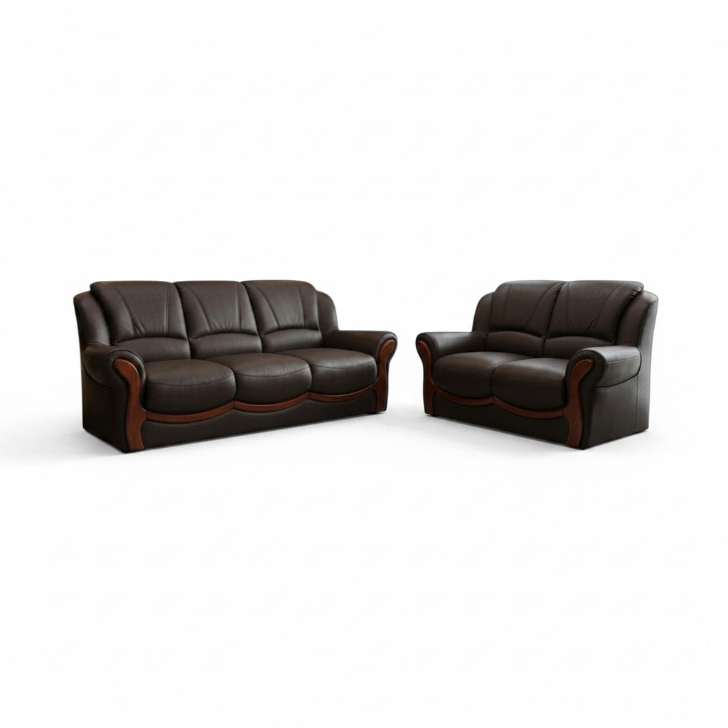 ICON Half Leather Sofa Set | Premium 1, 2, 3 Seater Luxury Living Room Couch