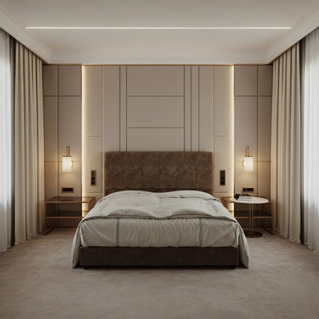 Divan Bed Frame with Tufted Headboard Grandeur Furnishings