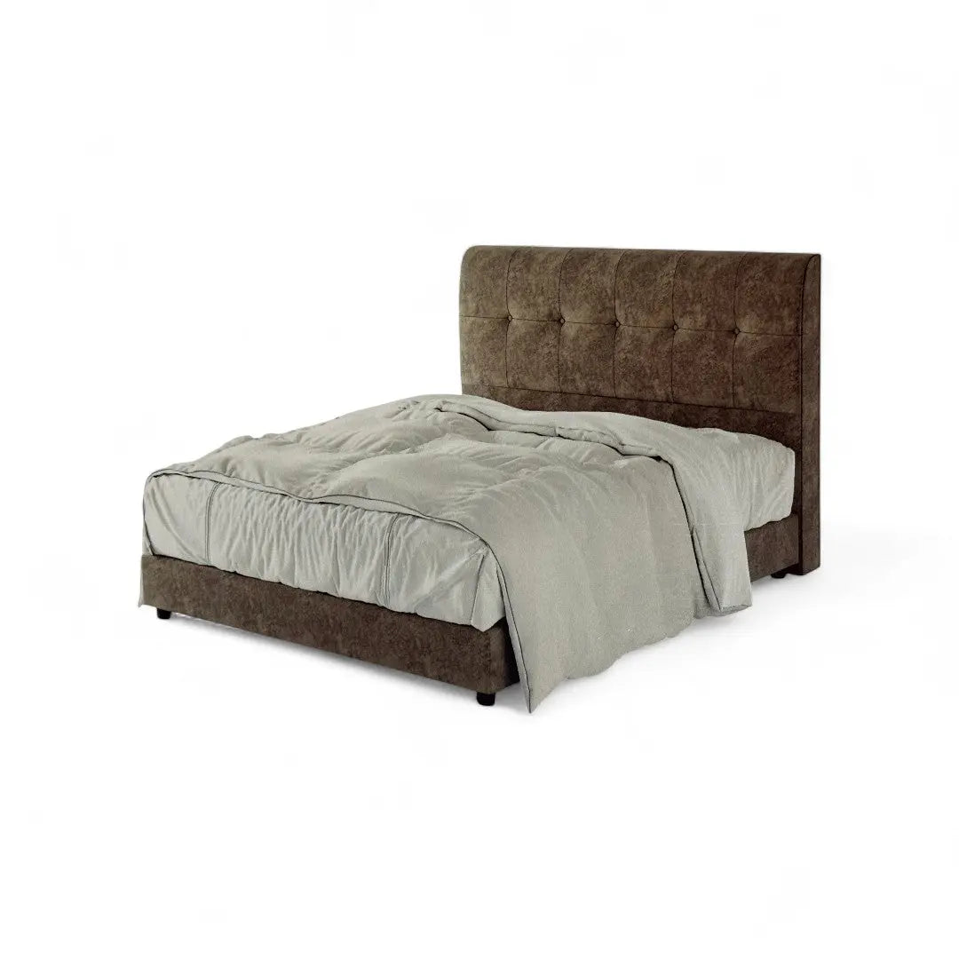 Divan Bed Frame with Tufted Headboard Grandeur Furnishings