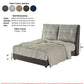 Modern Upholstered Bed Frame with Plush Tufted Headboard Grandeur Furnishings