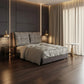 Modern Upholstered Bed Frame with Plush Tufted Headboard Grandeur Furnishings