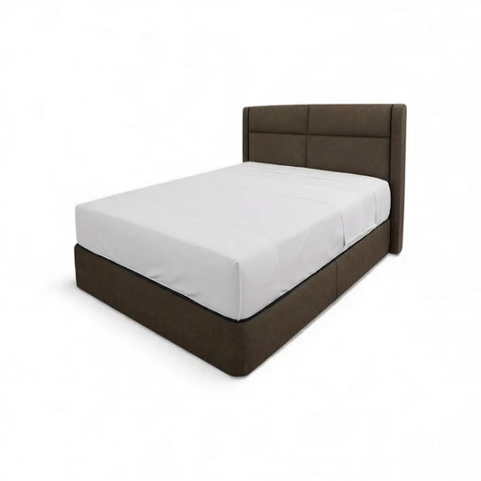 Avalise Upholstered Divan Bed Set – Moisture-Proof Fabric & Modern Headboard Grandeur Furnishings
