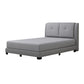 Selaro Fabric Bed Frame with Pillow-Back Headboard Grandeur Furnishings
