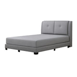 Selaro Fabric Bed Frame with Pillow-Back Headboard Grandeur Furnishings