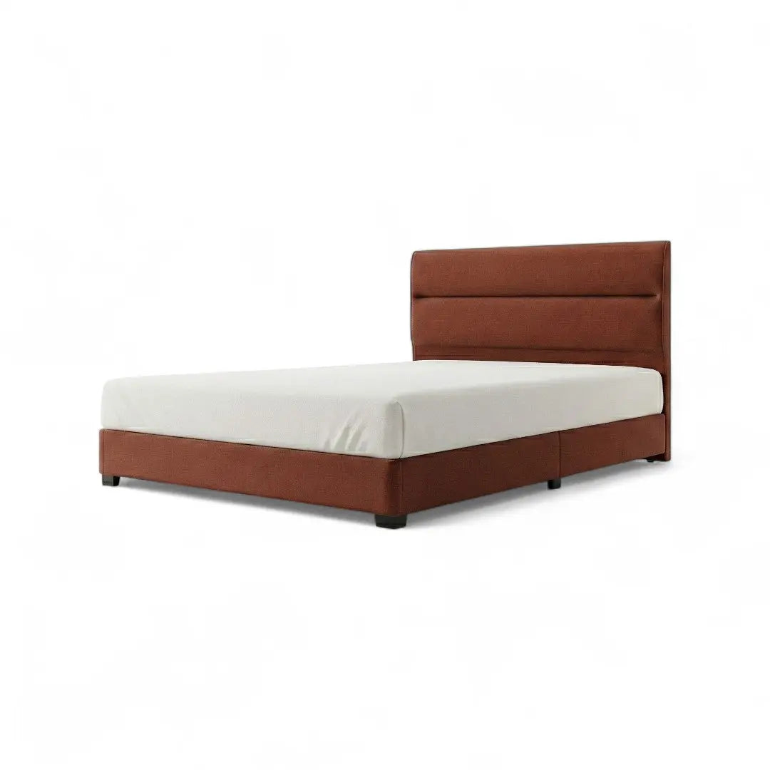 Lumora Modern Divan Bed Frame | Sleek Horizontal Panel Headboard Grandeur Furnishings
