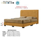 Restino Designer Divan Bed - Moisture Proof Fabric with Soft Curve Headboard Grandeur Furnishings