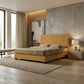 Restino Designer Divan Bed - Moisture Proof Fabric with Soft Curve Headboard Grandeur Furnishings