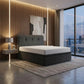 Opalia Luxury Fabric Storage Bed Frame - Space Saving Bedroom Furniture Grandeur Furnishings