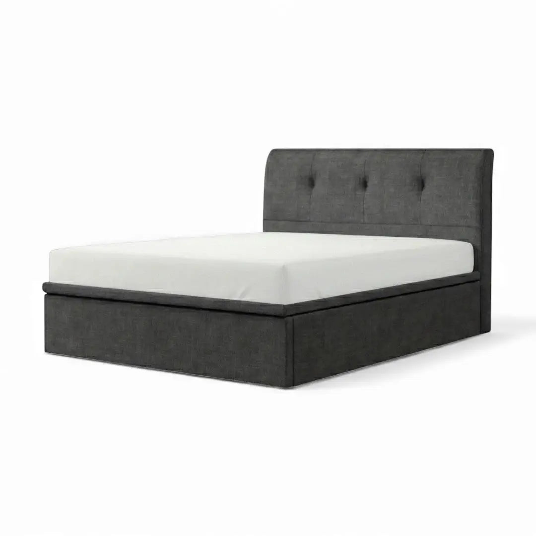 Opalia Luxury Fabric Storage Bed Frame - Space Saving Bedroom Furniture Grandeur Furnishings