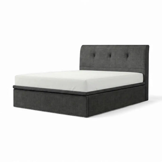Opalia Luxury Fabric Storage Bed Frame - Space Saving Bedroom Furniture Grandeur Furnishings