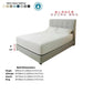 Elancé Premium Divan Bed Frame | Moisture-Proof Fabric | Tufted Headboard Grandeur Furnishings