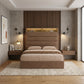 Edera Storage Bed Frame with LED Headboard & Shelf Grandeur Furnishings