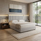 Vessa Upholstered Divan Bed Frame with LED Headboard Grandeur Furnishings