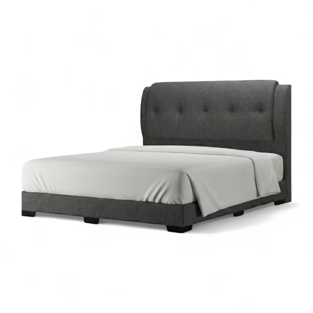 Trivian Designer Divan Bed - Tapered Wingback Headboard with Solid 8" Base Grandeur Furnishings