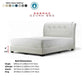Serano Designer Divan Bed - Grand Roll-Top Headboard Grandeur Furnishings