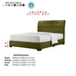 Velaris Fabric Bed Frame with Roll-Top Headboard | Sturdy 8-Inch Divan Base Grandeur Furnishings