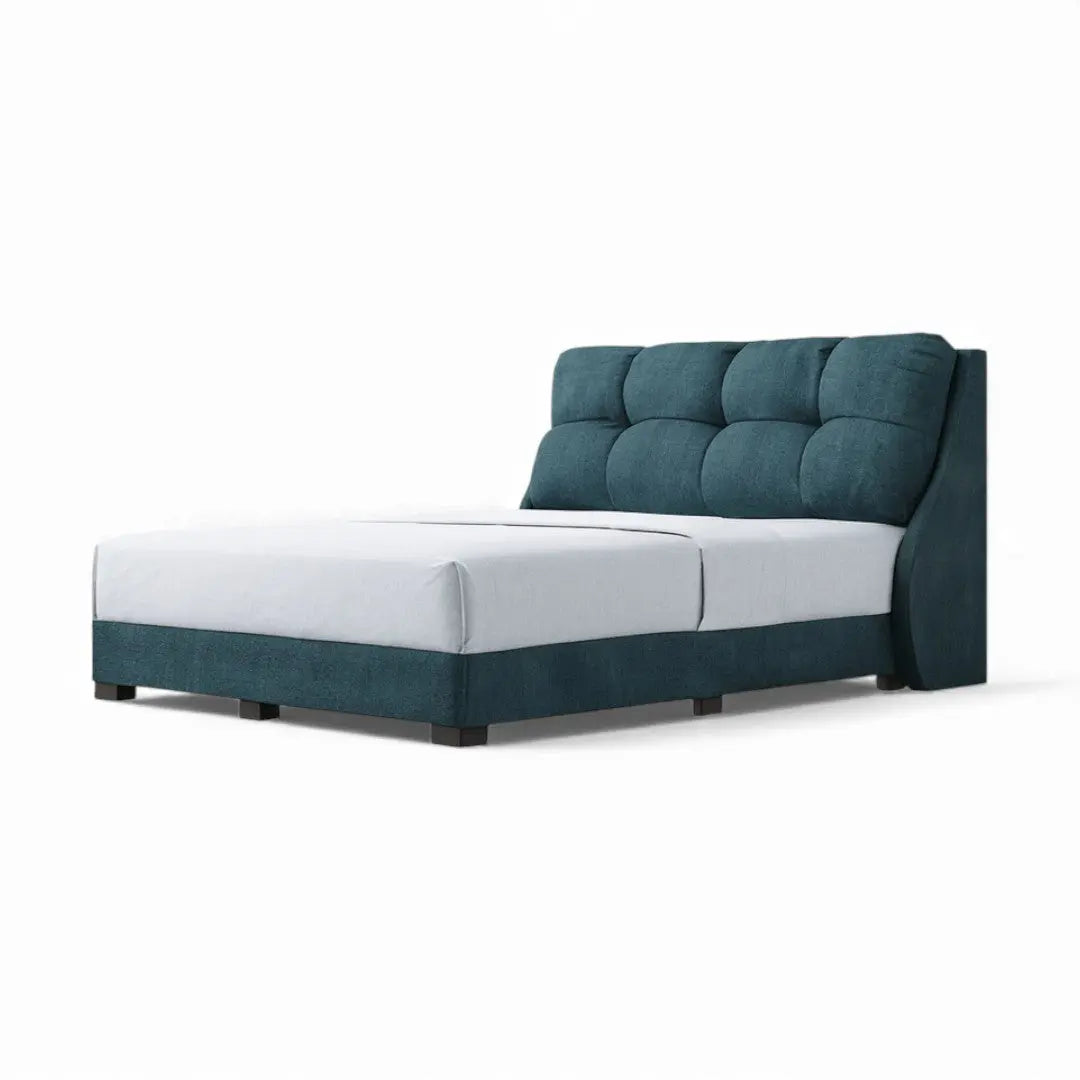 Verity Divan Bed Frame | Moisture Proof Fabric | Thick Plush Cushion Headboard Grandeur Furnishings