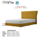 Solara Modern Divan Bed Frame | Button Tufted Headboard with Horizontal Accent Grandeur Furnishings
