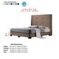 Valente Luxury Wingback Bed Frame | 143cm High Headboard Grandeur Furnishings
