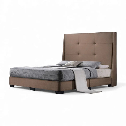 Valente Luxury Wingback Bed Frame | 143cm High Headboard Grandeur Furnishings