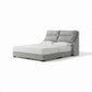 Opelle Fabric Bed Frame with Cushioned Headboard Grandeur Furnishings