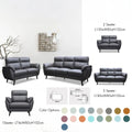 Dark grey sofa sizes with colour options and dimension diagrams