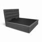 Estoria Storage Bed with 14" Base & 12" Deep Storage | Minimalist Horizontal Headboard | Easy-Clean Fabric Grandeur Furnishings