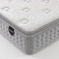 Snoova Ergo mattress corner and patterned grey sides, close-up