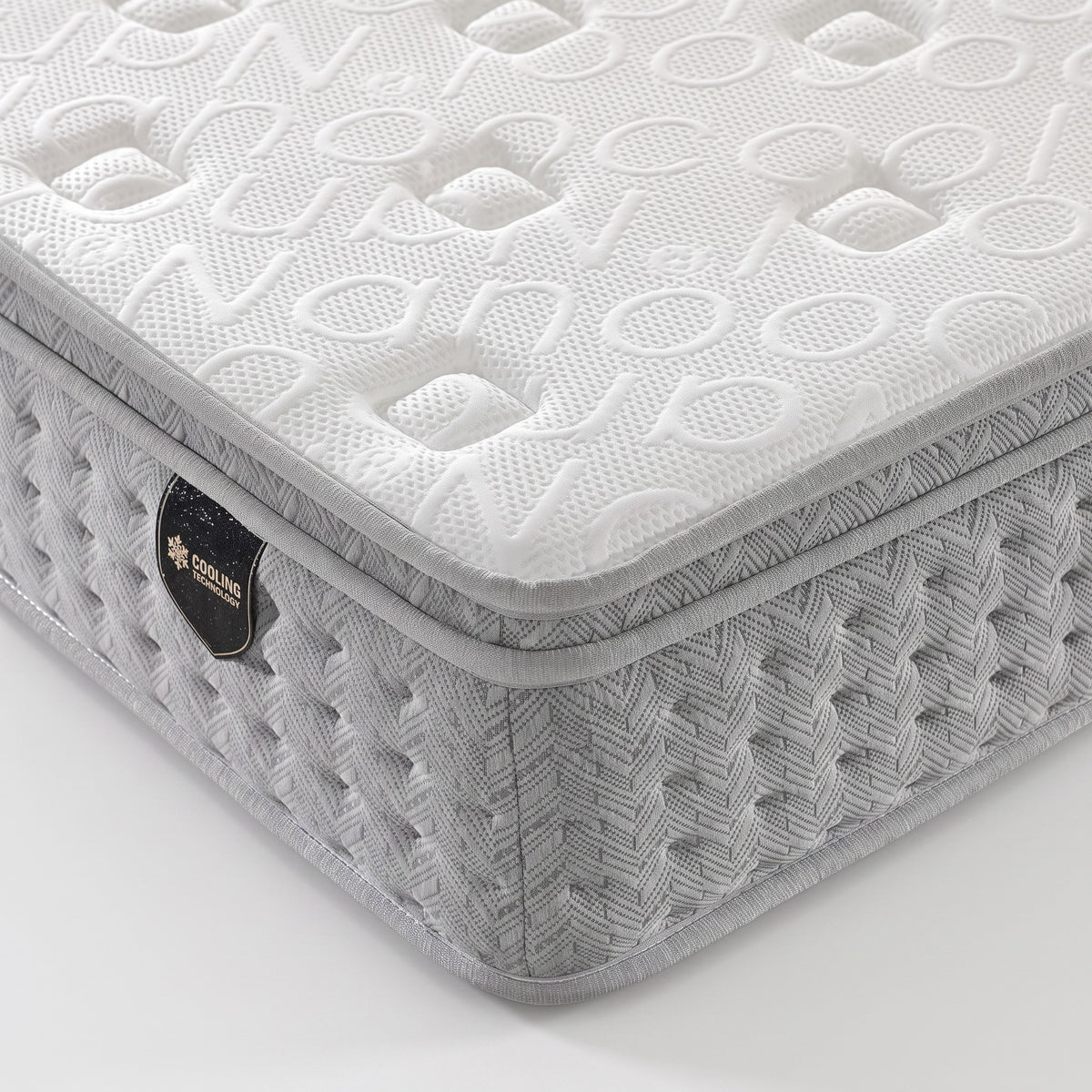 Snoova Ergo Series 10" Mattress: Ergonomic 7-Zone Spring, 4cm HD Foam & Ice Silk Top Grandeur Furnishings