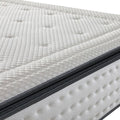 Snoova Prestige mattress pillow-top edge and dark piping, close-up