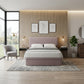 Modern Upholstered Microfiber Storage Bed Frame  – Single, Super Single, Queen & King | Pet-Friendly Grandeur Furnishings