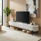Vantor Luxury Stone Top TV Console | Modern White Marble TV Cabinet | Nordic Minimalist Living Room Stand Grandeur Furnishings