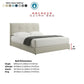 Arcadia Designer Divan Bed - Minimalist Grid Headboard with 8" Base Grandeur Furnishings