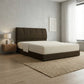 Meridian Fabric Upholstered Bed | Contemporary Vertical Stitch Headboard | Sturdy 8-Inch Divan Base Grandeur Furnishings