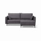 Valentina Modern Sofa with Ottoman | Premium Fabric 1/2/3 Seater Couch | Nordic Minimalist Living Room Furniture Grandeur Furnishings