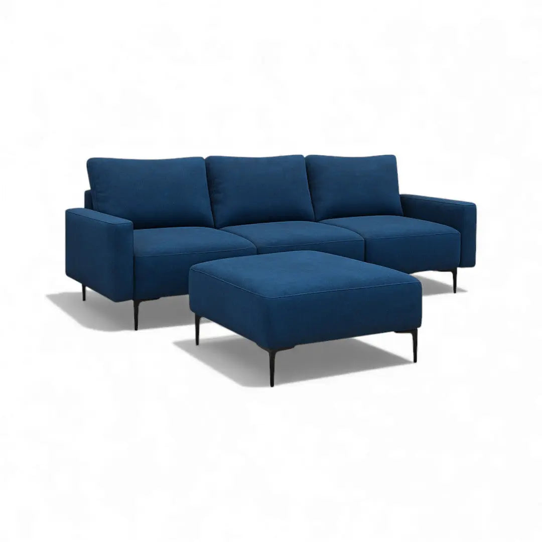 TIVOLI Nordic Scandi Fabric Sofa | 1/2/3 Seater + Ottoman Stool Grandeur Furnishings