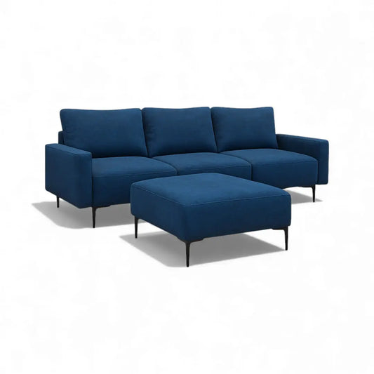 TIVOLI Nordic Scandi Fabric Sofa | 1/2/3 Seater + Ottoman Stool Grandeur Furnishings