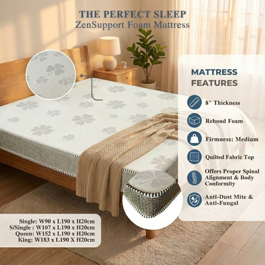 Elaris Fabric Bed Frame with Side Guard Panels Grandeur Furnishings