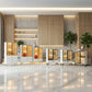 Elegant Glass Side Cabinet – Available in Four Sizes Grandeur Furnishings