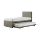 Velano Pull Out Fabric Bed Frame 3-in-1 Space Saving Guest Bed Grandeur Furnishings