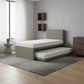 Velano Pull Out Fabric Bed Frame 3-in-1 Space Saving Guest Bed Grandeur Furnishings