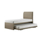 Seren Convertible Guest Bed Frame - 3-in-1 Pull Out & Lift Up Trundle Bed - Space Saving High Headboard Bed Grandeur Furnishings